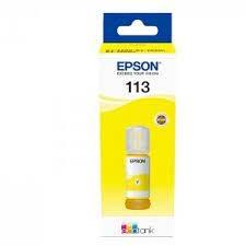 Epson Tinta Botella Amarillo 113 EcoTank 127ml para ET-5850, ET-5800, ET-16650, ET-16600, ET-5880, ET-5170