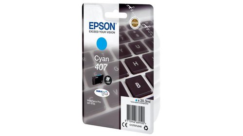 Epson Cartucho de tinta 407 Cian C13T07U240 XL Epson Cartucho de tinta 407 Cian C13T07U240 XL
