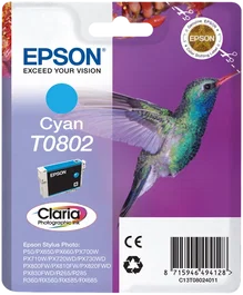 Epson T0802 Cartucho de tinta Cian