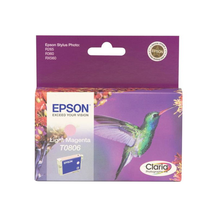 Epson T0806 Cartucho de tinta Magenta claro Epson T0806 Cartucho de tinta Magenta claro