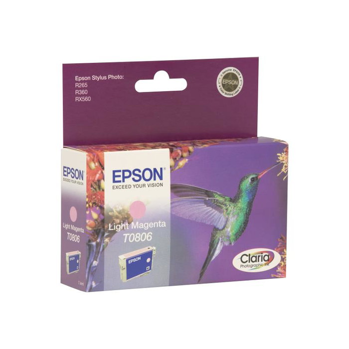 Epson T0806 Cartucho de tinta Magenta claro Epson T0806 Cartucho de tinta Magenta claro