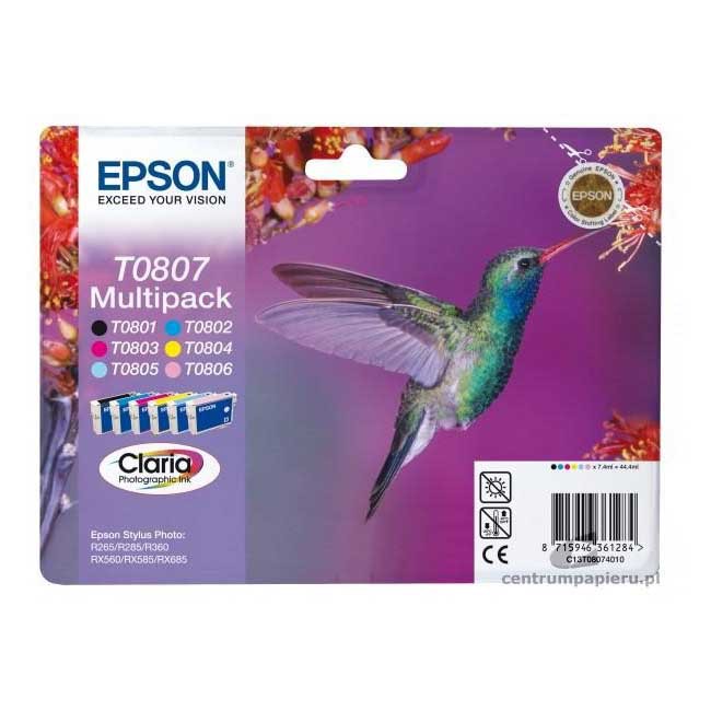 Epson T0807 Multipack de 6 Colores Claria Photographic Ink