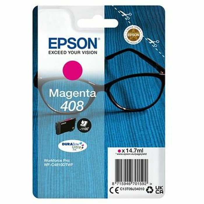 Epson 408 Magenta DURABrite Ultra Ink C13T09J34010 Epson 408 Magenta DURABrite Ultra Ink C13T09J34010