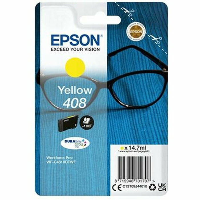 Epson Cartucho de Tinta 408 Amarillo DURABrite Ultra