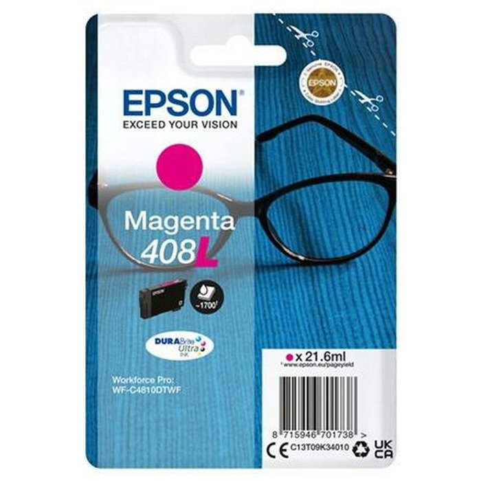 Epson Cartucho de Tinta Magenta 408L DURABrite Ultra XL