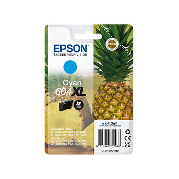 Epson 604XL Cian Cartucho de Tinta Original Alto Rendimiento (XL) C13T10H24010