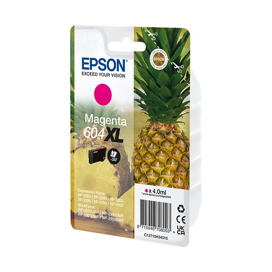 Epson Cartucho de Tinta 604XL Magenta Original (C13T10H34010) XL