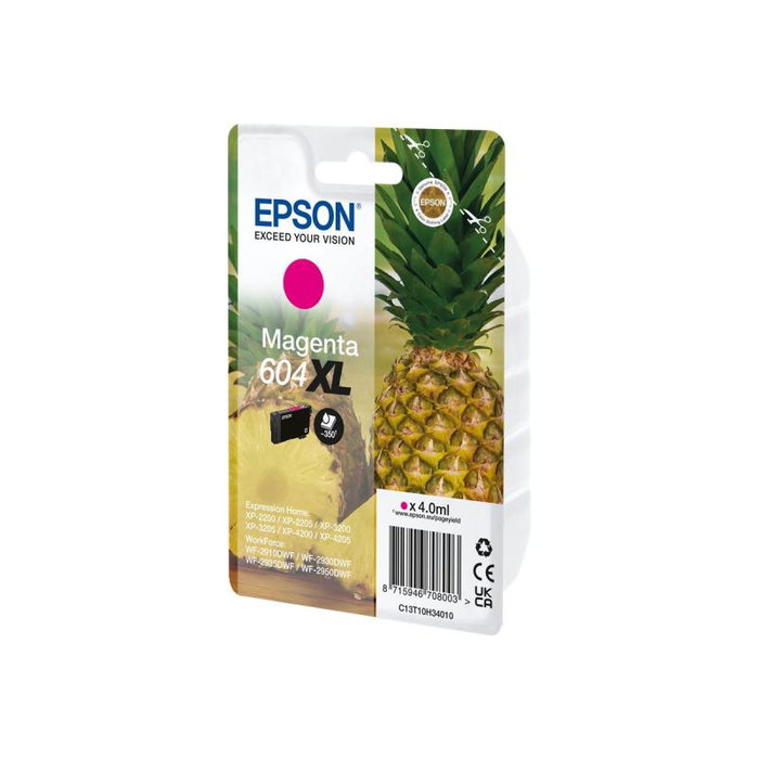 Epson Cartucho de Tinta 604XL Magenta Original (C13T10H34010) XL