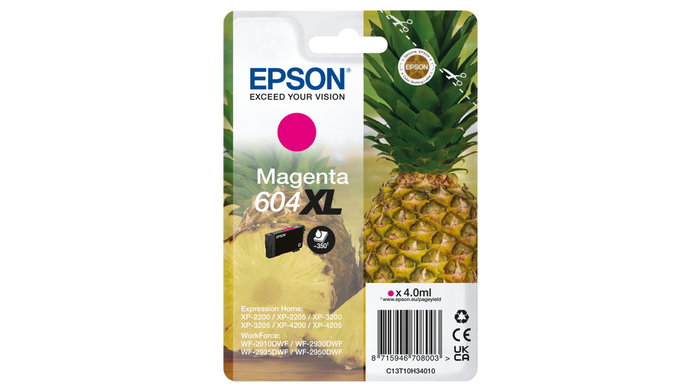 EPSON Cartucho Magenta 604XL XP-2200, WF-2910DWF Piña EPSON Cartucho Magenta 604XL XP-2200, WF-2910DWF Piña