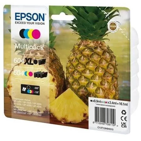 Epson Multipack 604XL Negro, Cian, Magenta y Amarillo Epson Multipack 604XL Negro, Cian, Magenta y Amarillo