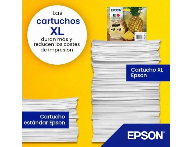 Epson Multipack de Cartuchos de Tinta 604XL Negro, Cian, Magenta y Amarillo Epson Multipack de Cartuchos de Tinta 604XL Negro, Cian, Magenta y Amarillo