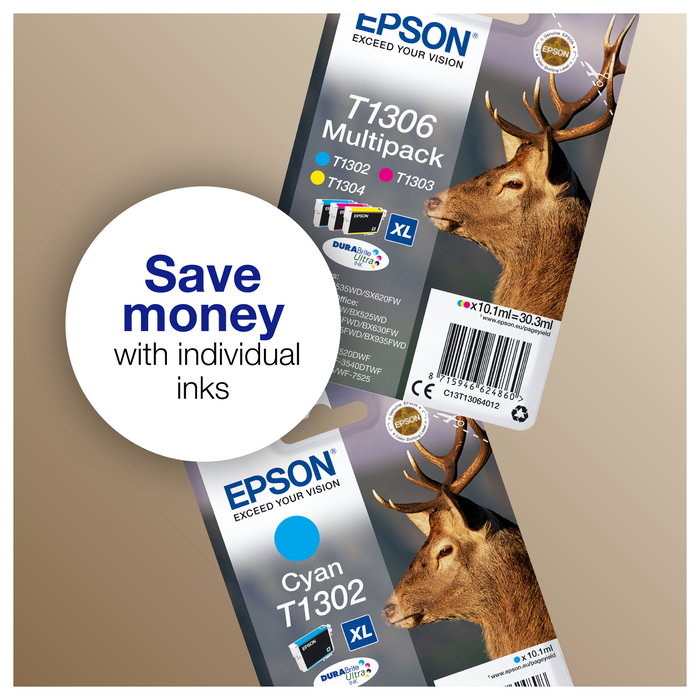 Epson T1304 XL Amarillo Cartucho de tinta