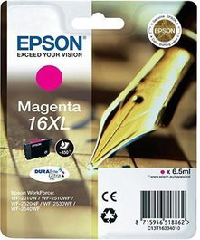 Epson Tinta Magenta Durabrite Ultra Ink Nº16XL Cartucho de Tinta Magenta 6.5 ML