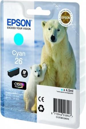 Epson Cartucho de Tinta Claria Premium Cian C13T26124012 26