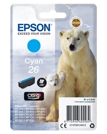 Epson Cartucho de Tinta Claria Premium Cian C13T26124012 26