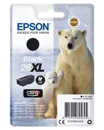 Epson 26 XL Cartucho de tinta negro C13T26214012 Original 500 páginas