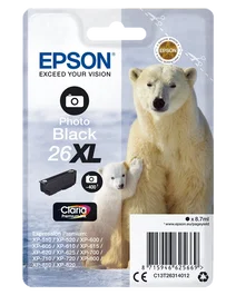Epson 26 XL Negro (Foto) Cartucho de Tinta Original C13T26314010