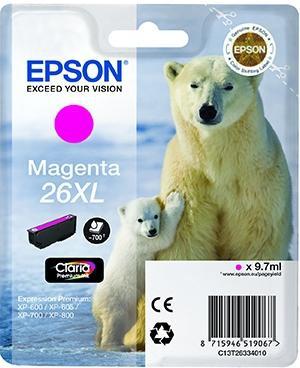 Epson Cartucho de tinta 26 XL Magenta C13T26334012