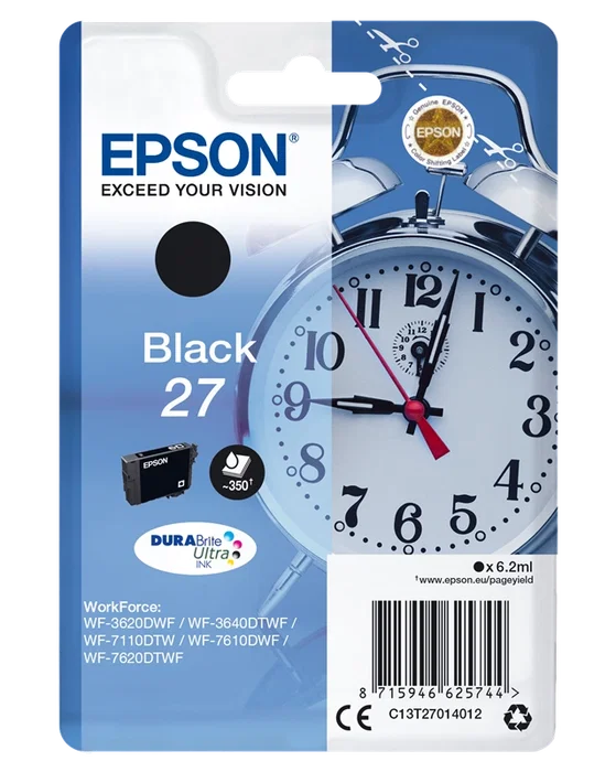 Epson Cartucho de tinta negro T27 (C13T27014012) - 350 páginas Epson Cartucho de tinta negro T27 (C13T27014012) - 350 páginas