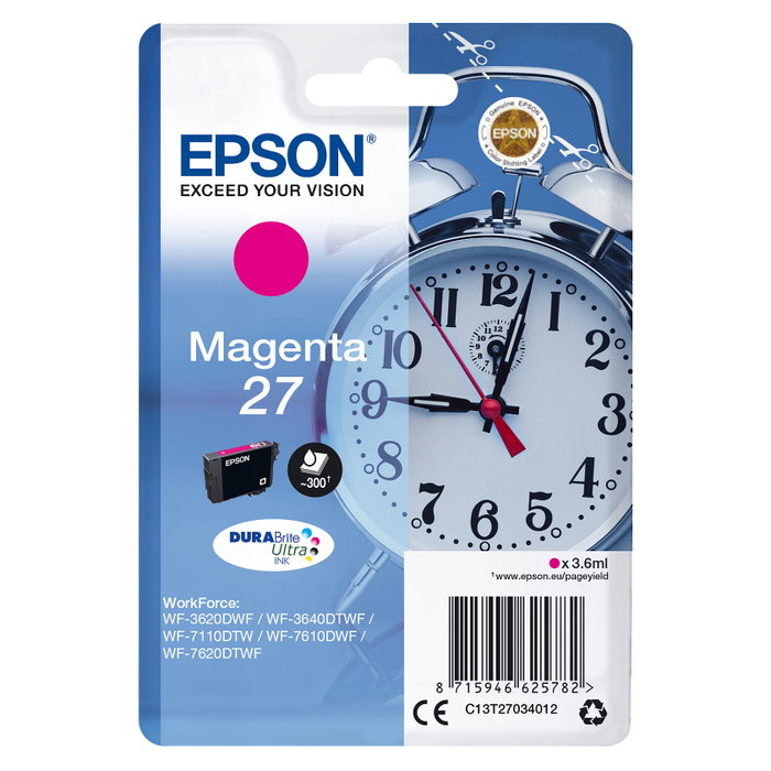 Epson 27 Magenta Cartucho de tinta C13T27034012