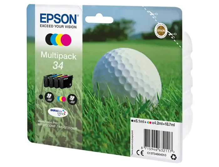 Epson Multipack de 4 Colores 34 DURABrite Ultra (C13T34664010)</div> Epson Multipack de 4 Colores 34 DURABrite Ultra (C13T34664010)</div>