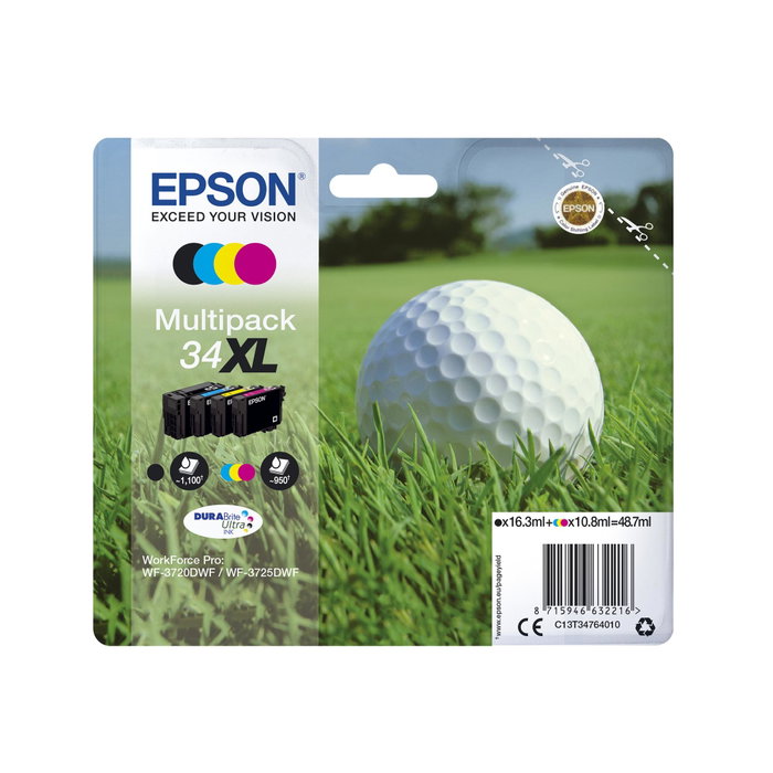 Epson Multipack de 4 Colores 34 DURABrite Ultra (C13T34664010)</div> Epson Multipack de 4 Colores 34 DURABrite Ultra (C13T34664010)</div>