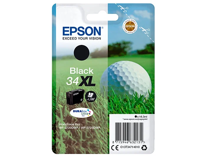 Epson 34XL Negro DURABrite Ultra Ink Epson 34XL Negro DURABrite Ultra Ink