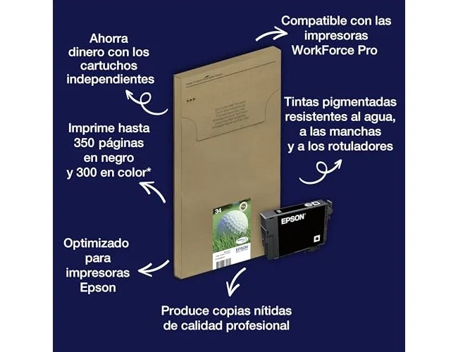 Epson 34XL Cian DURABrite Ultra Ink Cartridge