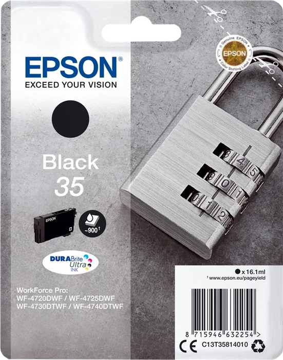 Epson Cartucho de Tinta 35 Negro DURABrite Ultra C13T35814010 Epson Cartucho de Tinta 35 Negro DURABrite Ultra C13T35814010