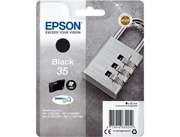 Epson Cartucho de Tinta 35 Negro DURABrite Ultra C13T35814010 Epson Cartucho de Tinta 35 Negro DURABrite Ultra C13T35814010