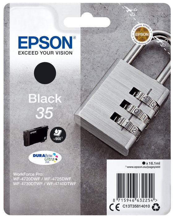 Epson Cartucho de Tinta 35 Negro DURABrite Ultra C13T35814010 Epson Cartucho de Tinta 35 Negro DURABrite Ultra C13T35814010