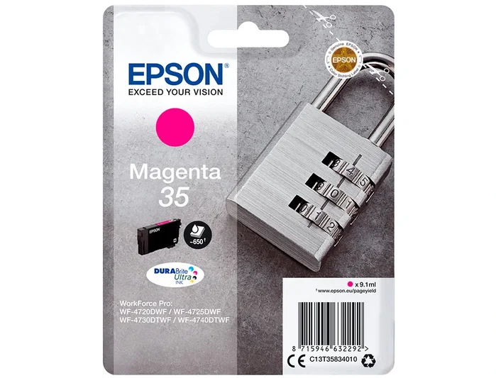 Epson Cartucho de tinta Magenta 35 DURABrite Ultra Ink C13T35834010