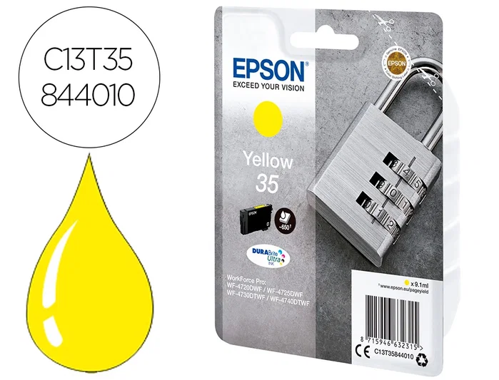 Epson Cartucho de Tinta 35 DURABrite Ultra Amarillo C13T35844010