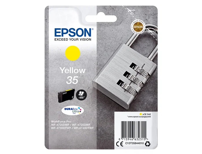 Epson Cartucho de Tinta 35 DURABrite Ultra Amarillo C13T35844010