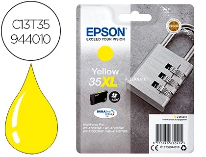 Epson Cartucho de Tinta 35XL Amarillo DURABrite Ultra