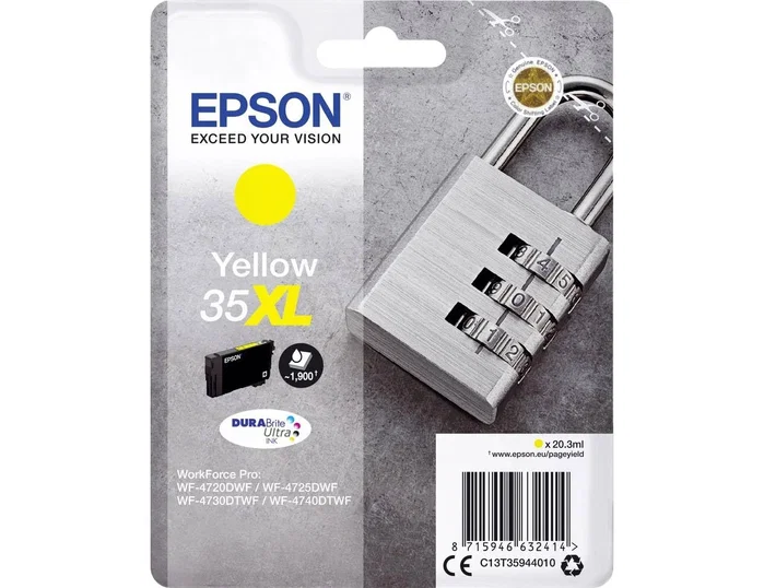 Epson Cartucho de Tinta 35XL Amarillo DURABrite Ultra