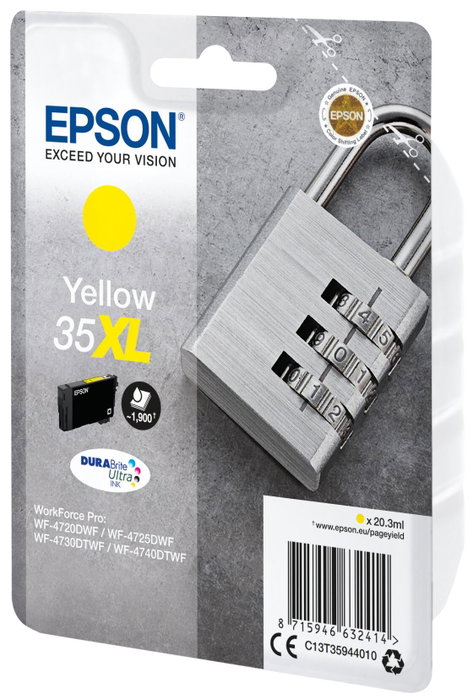 Epson Cartucho de Tinta 35XL Amarillo DURABrite Ultra
