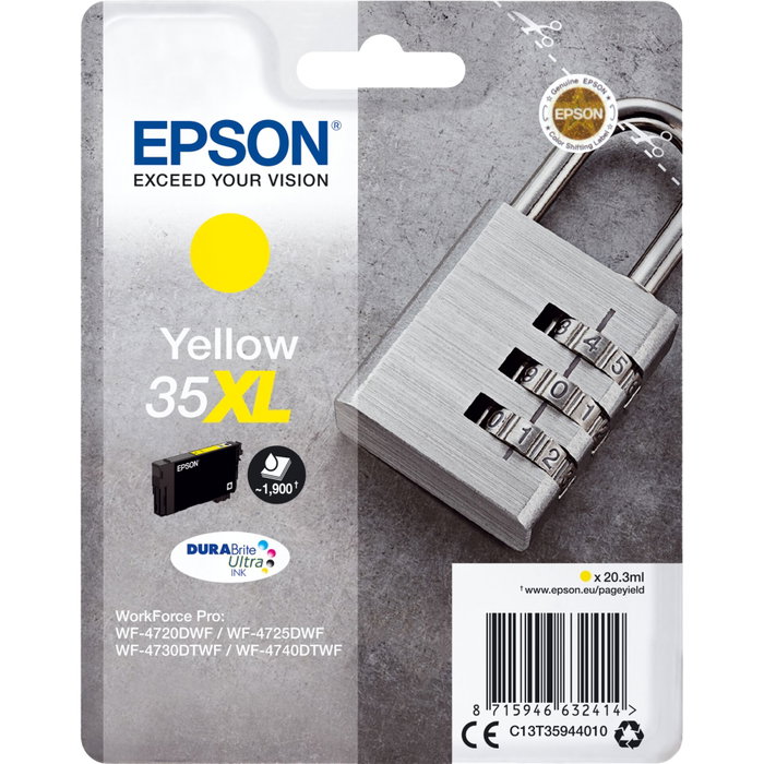 Epson Cartucho de Tinta 35XL Amarillo DURABrite Ultra
