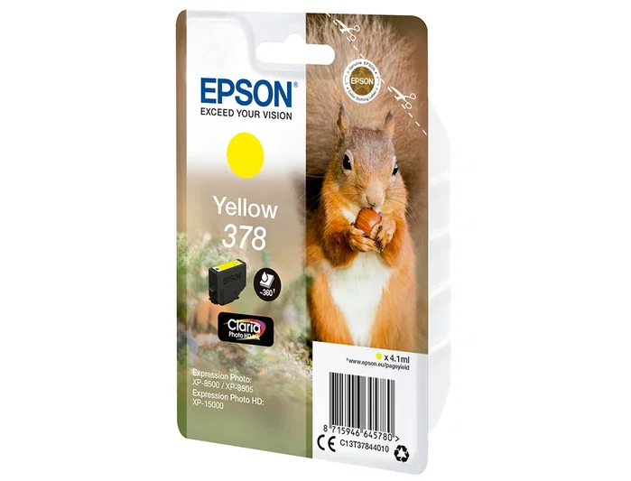 Epson Cartucho de Tinta 378 Amarillo Claria Photo HD Ink