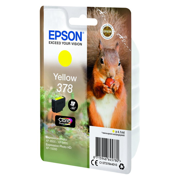 Epson Cartucho de Tinta 378 Amarillo Claria Photo HD Ink