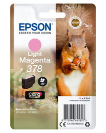 EPSON Singlepack Light Magenta 378 Claria Photo HD Ink