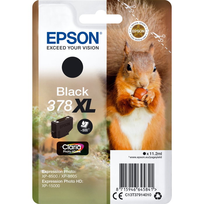 Epson Cartucho de Tinta 378XL Negro Claria Photo HD Epson Cartucho de Tinta 378XL Negro Claria Photo HD