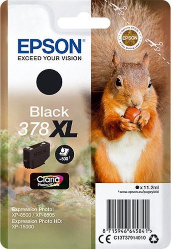 Epson Cartucho de Tinta 378XL Negro Claria Photo HD Epson Cartucho de Tinta 378XL Negro Claria Photo HD