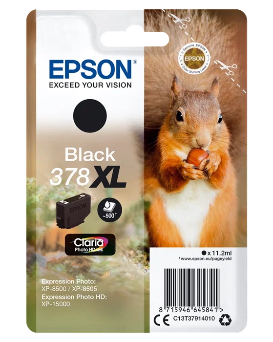 Epson Cartucho de Tinta 378XL Negro Claria Photo HD Epson Cartucho de Tinta 378XL Negro Claria Photo HD