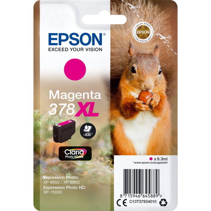 Epson Cartucho de Tinta 378XL Claria Photo HD Magenta