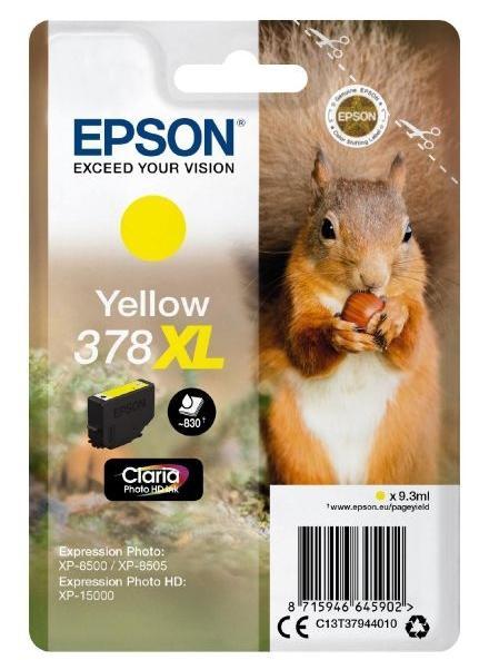 Epson Cartucho de tinta 378XL Amarillo Claria Photo HD