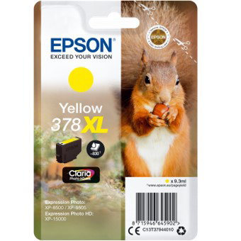 Epson Cartucho de tinta 378XL Amarillo Claria Photo HD
