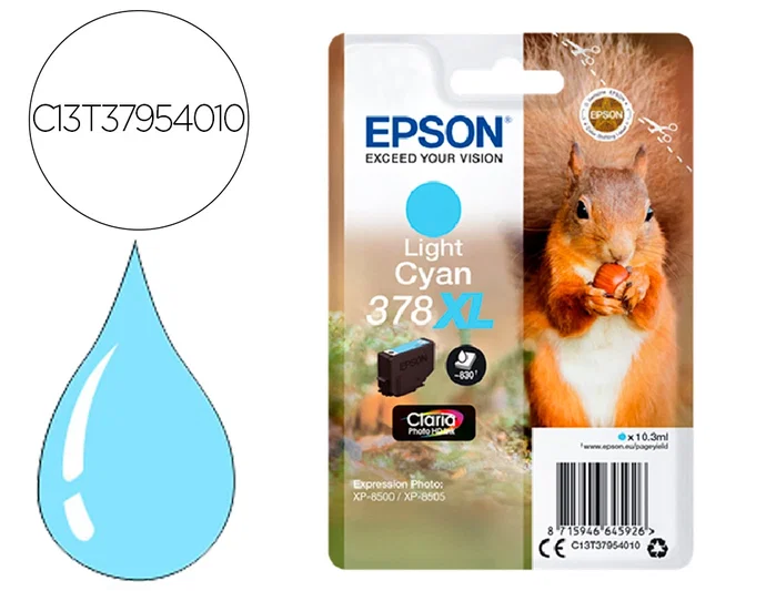 Epson 378XL Cian claro Cartucho de tinta Claria Photo HD