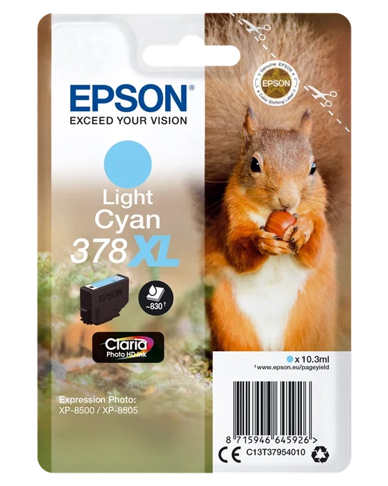 Epson 378XL Cian claro Cartucho de tinta Claria Photo HD