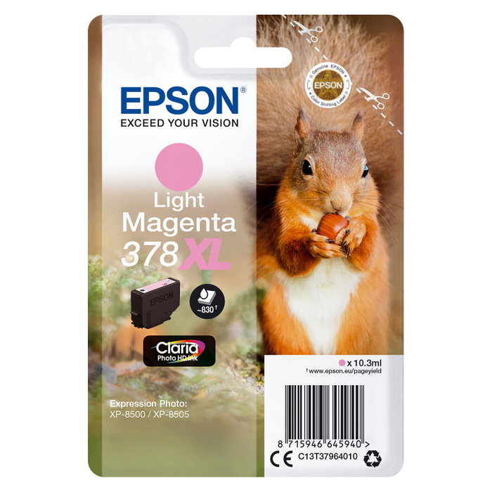 Epson 378XL Magenta claro Cartucho de tinta Claria Photo HD C13T37964010